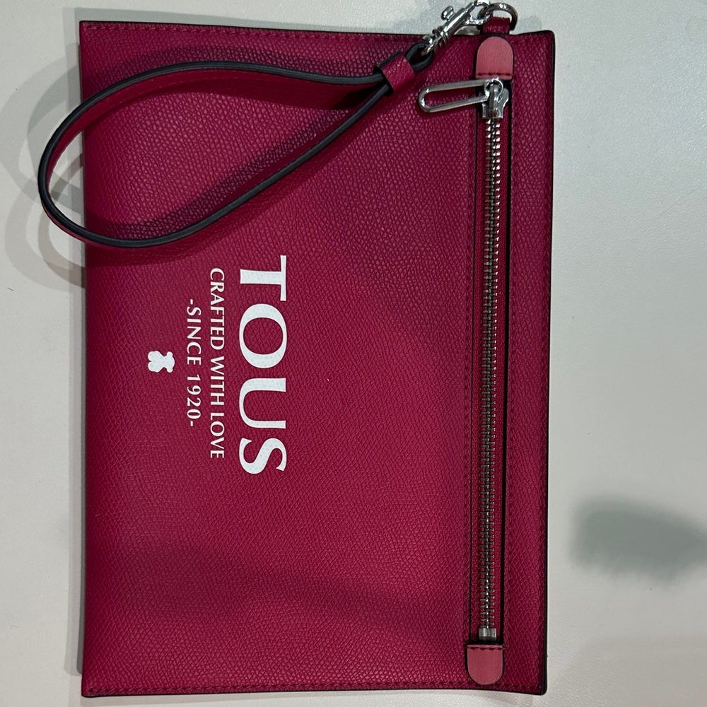 Tous Pink Wristlet Clutch